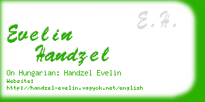 evelin handzel business card